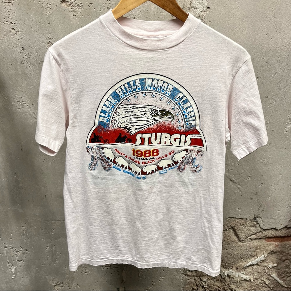 Vintage 1988 Sturgis Bike Rally 48th Annual Ride T-Shirt Medium M Biker 1980s